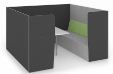 Zorb Quiet Pod 2400 X 1800 X 1350 H. 2 X 3 Seat Booths With Table